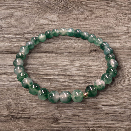 Moss Agate Stretch Bracelet