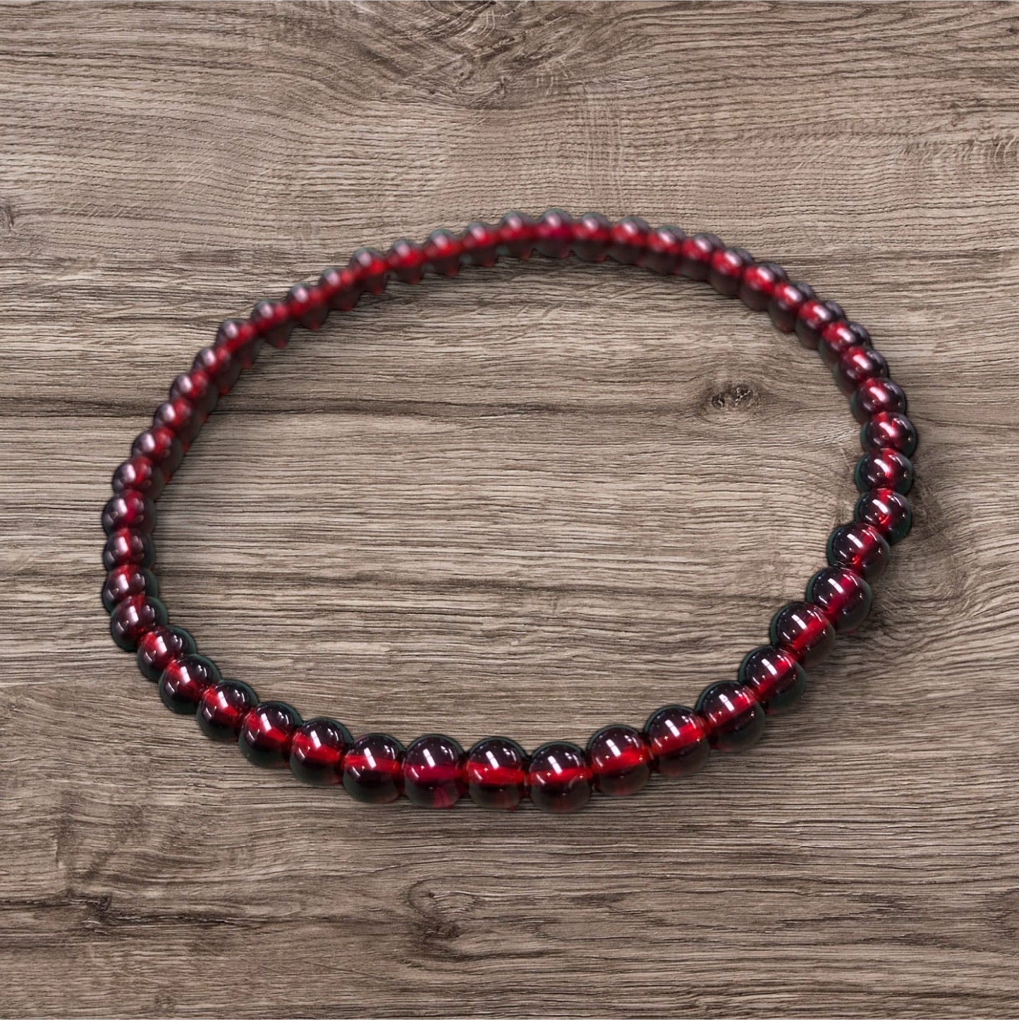 Garnet Stretch Bracelet